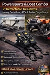 Pack Marine Retractable Transom Tie Down 2500LBS Boat Trailer Inch Strap 43". Fixed Price $49.00.