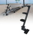 Climb Safely Onto Your Boat Trailer - 4 Step With Grab Handle. Fixed Price $215.99.