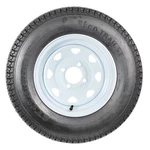 Trailer Tire Rim Assembly ST175/80D13 Inch Load 4 Lug White Spoke Wheel. Fixed Price $92.99.