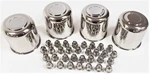 4-PACK Trailer Wheel Lug Sets Stainless Hub Cover 32 Capped Nuts 4.90 Center. Fixed Price $105.88.