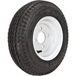 2 Tires Loadstar K371 4.8-8 4.80-8 C 6 Ply X Solid White Assemblies. Fixed Price $138.99.