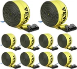 Vevor Truck Straps, 4" Heavy Duty Tie Down X30'- 10 Pack, Yellow. Fixed Price $134.04.