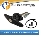 Black Front Fixing 't' Locks Handle For Trailer Caravan Canopy X1. Fixed Price $15.81.