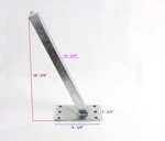 Ez Loader Boat Trailer 1-1/2" Sq Welded Winch Stand Post 20" Height Galvanized. Fixed Price $125.95.