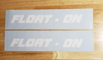 Float-on Trailer Boat Stickers (set Of 2) White 25 Usa Vinyl. Fixed Price $44.02.