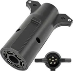 7 Pin To 6 Trailer Plug Adapter, Rv Blade Pole Round, Way. Fixed Price $14.24.