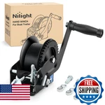Nilight Boat Trailer 1200 Lbs Hand Crank Heavy Duty Winches Wit. Fixed Price $38.21.