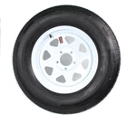 Radial Trailer Tire Rim Assembly ST205/75R15 Inch Load Lug White Wheel. Fixed Price $128.99.