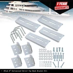 (4) For 2X3 Boat Trailer 8" Galvanized Swivel Top Bunk Bracket Kit W/ Hardware. Fixed Price $37.46.
