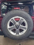 21 Wrangler Oem Spare Wheel 18X7-1/2 W/255 70 Good Year Tire. Fixed Price $369.00.