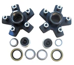 2- Genuine Dexter 5X4.5 Hubs With 3500# Bearing Kits Replace Trailer Idler Axle. Fixed Price $130.15.