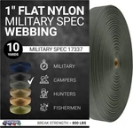 Military Flat Nylon Webbing Milspec 17337 Strap For Slings, Backpack. Fixed Price $20.57.