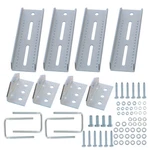 (4) For 2X3 Boat Trailer 8" Galvanized Swivel Top Bunk Bracket Kit W/ Hardware. Fixed Price $37.42.