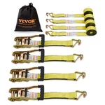 Vevor 4 Pack Ratchet Tie Down Straps 5000 Lbs 2" X 15' Heavy Duty Double J Hook. Fixed Price $39.99.