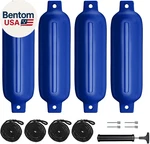 Boat Fenders 4PACK 4.5"/5.5."/6.5"/8.5" Inflatable Ribbed Marine Wit. Fixed Price $74.14.