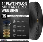 Military Flat Nylon Webbing Milspec 17337 Strap For Slings, Backpack. Fixed Price $20.37.