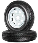 2-PACK Trailer Tire Rim ST205/75D15 F78 Inch Lrc Lug White Spoke Wheel. Fixed Price $189.99.