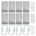 Maxpeedingrods Pack 8" L-type Boat Trailer Bunk Bracket Kit For 3X3 Cross M.... Fixed Price $135.70.