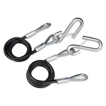 36" 7000 Lb Black Vinyl Hitch Cables Wire Safety Latch, 2 Pieces. Fixed Price $50.41.