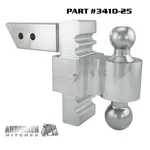 Adjustable Drop/rise Rapid Hitch 2.5" Receiver 2" X 2-5/16" Steel Combo Ball. Fixed Price $359.99.
