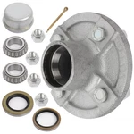 Bearings With Trailer Galvanized Hub For 2000 Lbs Axle 44643 On 4". Fixed Price $52.06.
