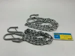 (2) Seachoice Trailer Safety Chain, Galvanized Steel - 7/32" X 36", Larger Hooks. Fixed Price $20.66.