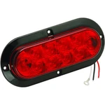 Wesbar 54004 WATERPROOF6"REDOVALSURFACE Mount Led Tail Light W/chrome Trim Ring. Fixed Price $25.00.