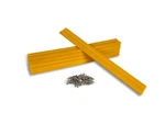 Caliber Marine Slides, Yellow, Pack Of 10, 1.5" X 15" 23033. Fixed Price $29.95.