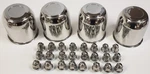 4-PACK Trailer Wheel Lug Sets Stainless Hub Cover 24 Capped Nuts 4.25 Center. Fixed Price $81.16.