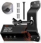Toolhoper Wall Mount Spare Tire Carrier Thickened For Enclosed BLACK-1PCS. Fixed Price $24.49.