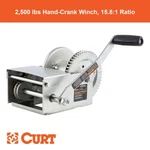 Hand-crank Brake Winch, 2,500 Lbs, 15.8:1 Gear Ratio, 10.6" Handle. Fixed Price $169.99.
