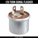 Curt Turn Signal Flasher 12-VOLT 2-TERMINAL For 1-4 Lamps 2-8 Hazards 58310. Fixed Price $22.99.