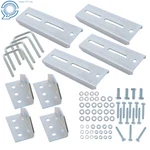 (4) 8" Galvanized Swivel Top Bunk Bracket Kit W/ Hardware For 2X3 Boat Trailer. Fixed Price $34.68.