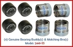 (4) 2.441 Boat Trailer Bearing Buddy Stainless Steel W/ Protective Bra (2 Pairs). Fixed Price $93.33.
