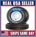 2-PACK Trailer Tire Rim Assembly 570-8 5.70-8 Inch Load 4 Lug White Wheel. Fixed Price $97.99.