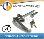 Chrome Plated Front Fixing 'l' Lock / Handle (trailer Caravan Canopy Toolbox) X1. Fixed Price $15.81.