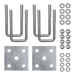U Bolts & Plate Kit For Boat Trailer Axle Leaf Springs Galvanized Zinc, 2 1/8. Fixed Price $42.61.