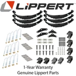 Lippert 3,500 Lb Triple Axle Kit, 1.75" Tube, 33" Spacing, 24-7/8" Leaf, Std Eq. Fixed Price $764.99.