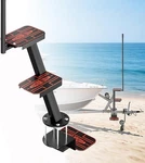 Boat Trailer Tongue Steps 3-STEP Ladder W/safety Handle Eva Anti-slip 700LB Cap.. Fixed Price $186.48.