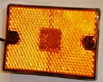 Stud Mount Led Amber Marker Clearance Light Reflect Rectangle Trailer Truck. Fixed Price $9.99.