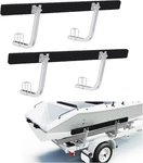 61IN Adjustable Boat Trailer Guide-on Rails With Carpeted Bunks, Galvanized. Fixed Price $145.99.
