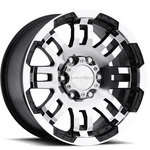 Vision Wheel 375 Warrior Trailer Rim 16X6 6/5.5 0MM Gloss Black Machined Lip. Fixed Price $203.55.