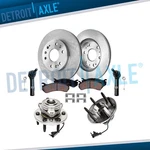 4WD Front Brake Rotors Pads Wheel Hub Bearing Outer Tie Rods For Silverado 1500. Fixed Price $273.36.