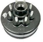8-6.5" Bc 12" Trailer Hub/drum 5/8" Studs For 8,000 Lbs. Lippert Hybrid Axle. Fixed Price $97.94.
