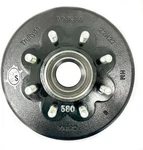 8-6.5" Bolt Circle 12" Grease Trailer Hub/drum With 5/8" Studs 8,000 Lbs. Axle. Fixed Price $145.99.
