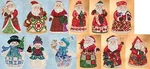 Jim Shore By Mill Hill Santas And Snowmen Counted Cross Stitch Kits Christmas. Fixed Price $8.49.