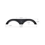 Icon 14255 Rv Trailer Camper Tandem Fender Skirt Black For Jayco Eagle Model New. Fixed Price $291.77.
