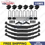For 6000LB 6K Tandem Trailer Axle Suspension 5 Leaf Springs U-bolt + Hanger Kit. Fixed Price $178.99.