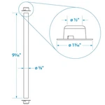 Seachoice 55771 Zinc Plated Steel Roller Shaft Includes 2 Pal Nuts. Fixed Price $22.94.
