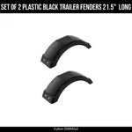 Fulton Fender Set, Black Plastic, Single Axle, 8-12 Inch Wheels, 21.5. Fixed Price $95.99.
